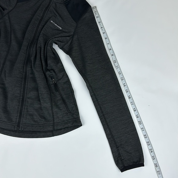 Columbia Women’s Hoodie Jacket. Size Small. Heathered Charcoal Gray. Zip Front. - Picture 11 of 13